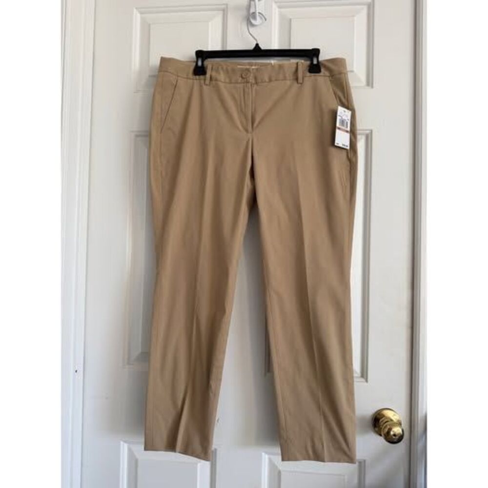 110. Michael Kors Miranda Pants 12P Khaki slim ankle NWT
